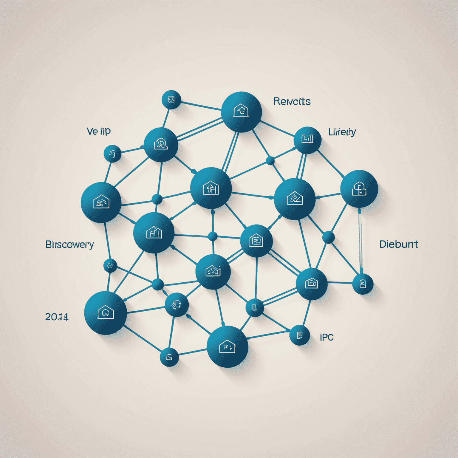 Simple IP Discovery logo featuring a stylized network diagram with connected nodes