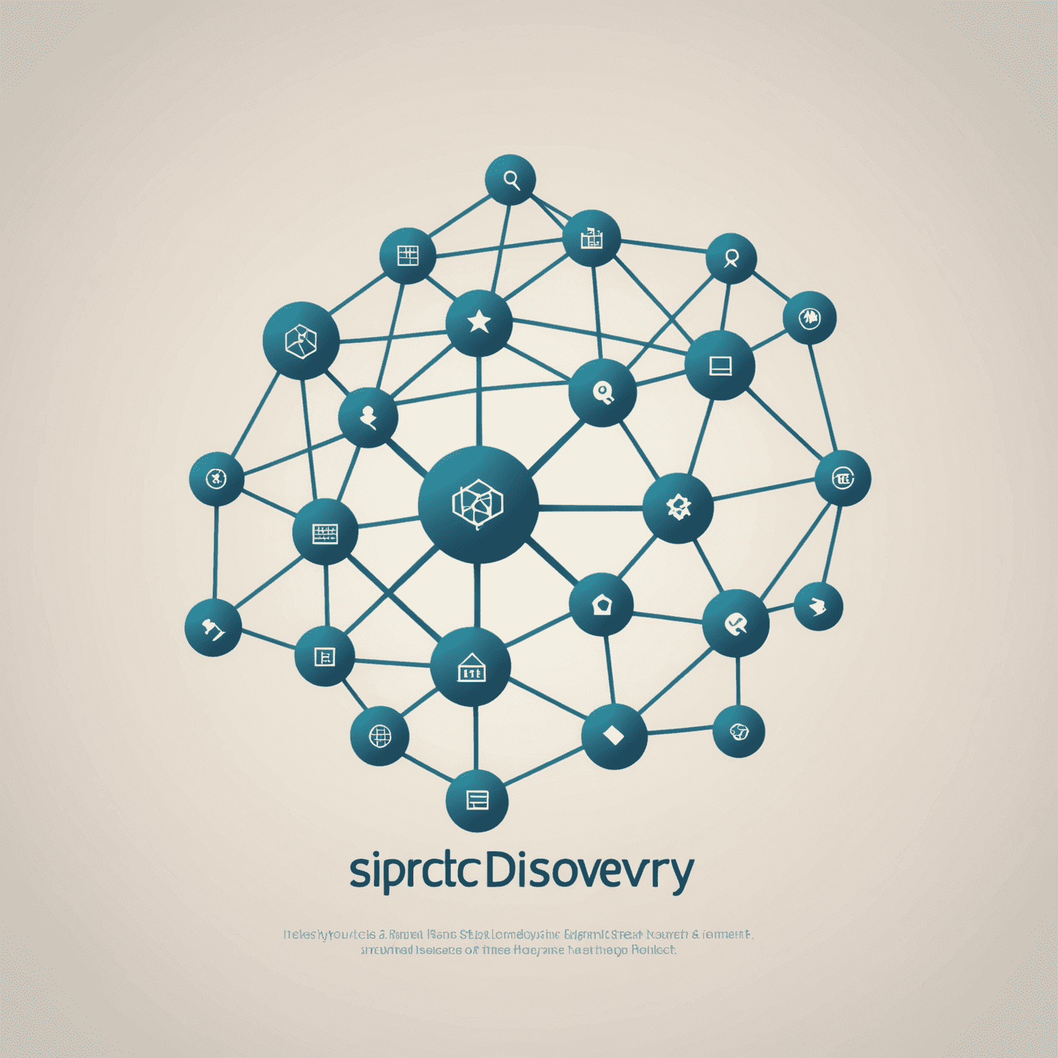 Simple IP Discovery logo featuring a stylized network diagram with connected nodes