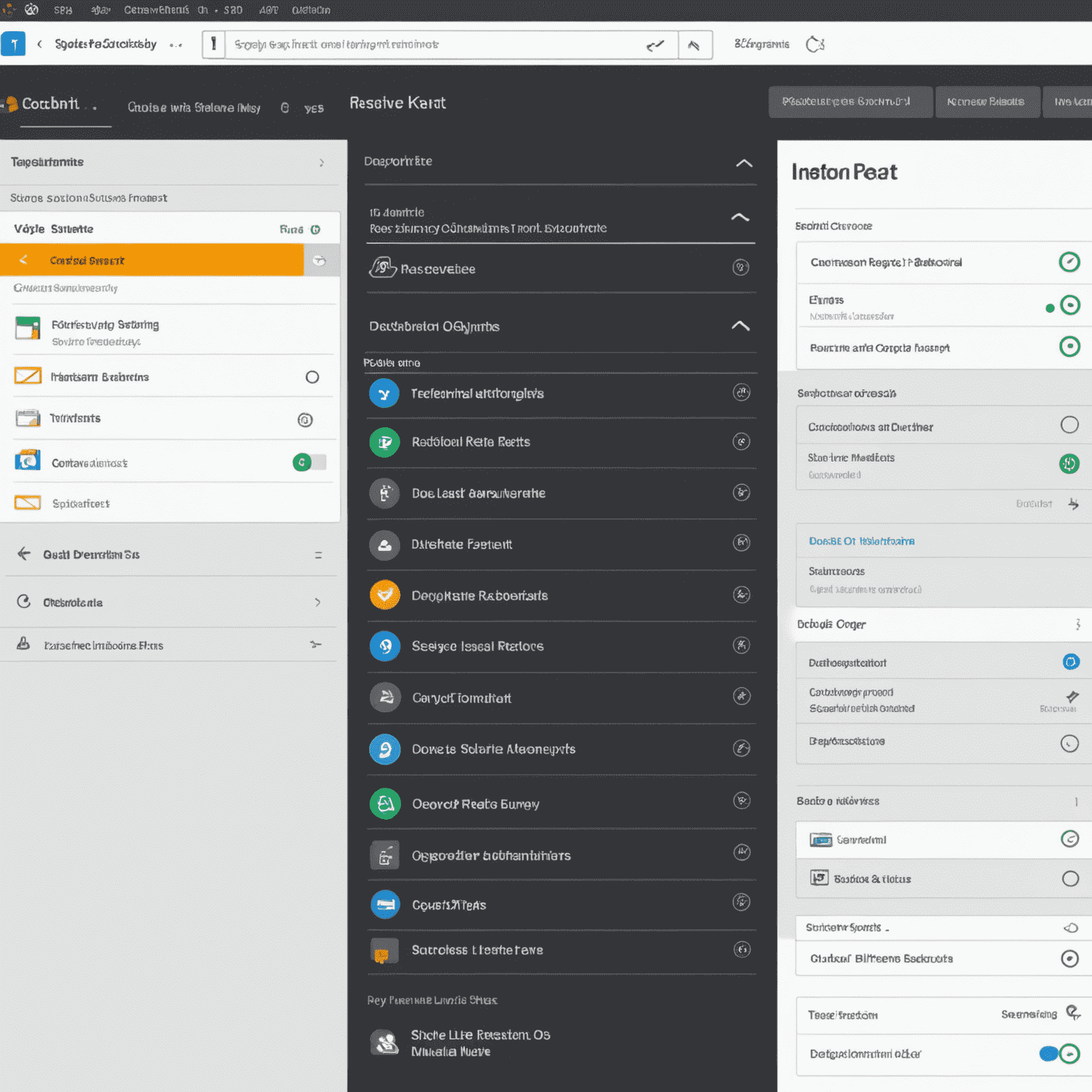 Screenshot of a custom report interface with various options for selecting data to include, such as device list, open ports, and OS information