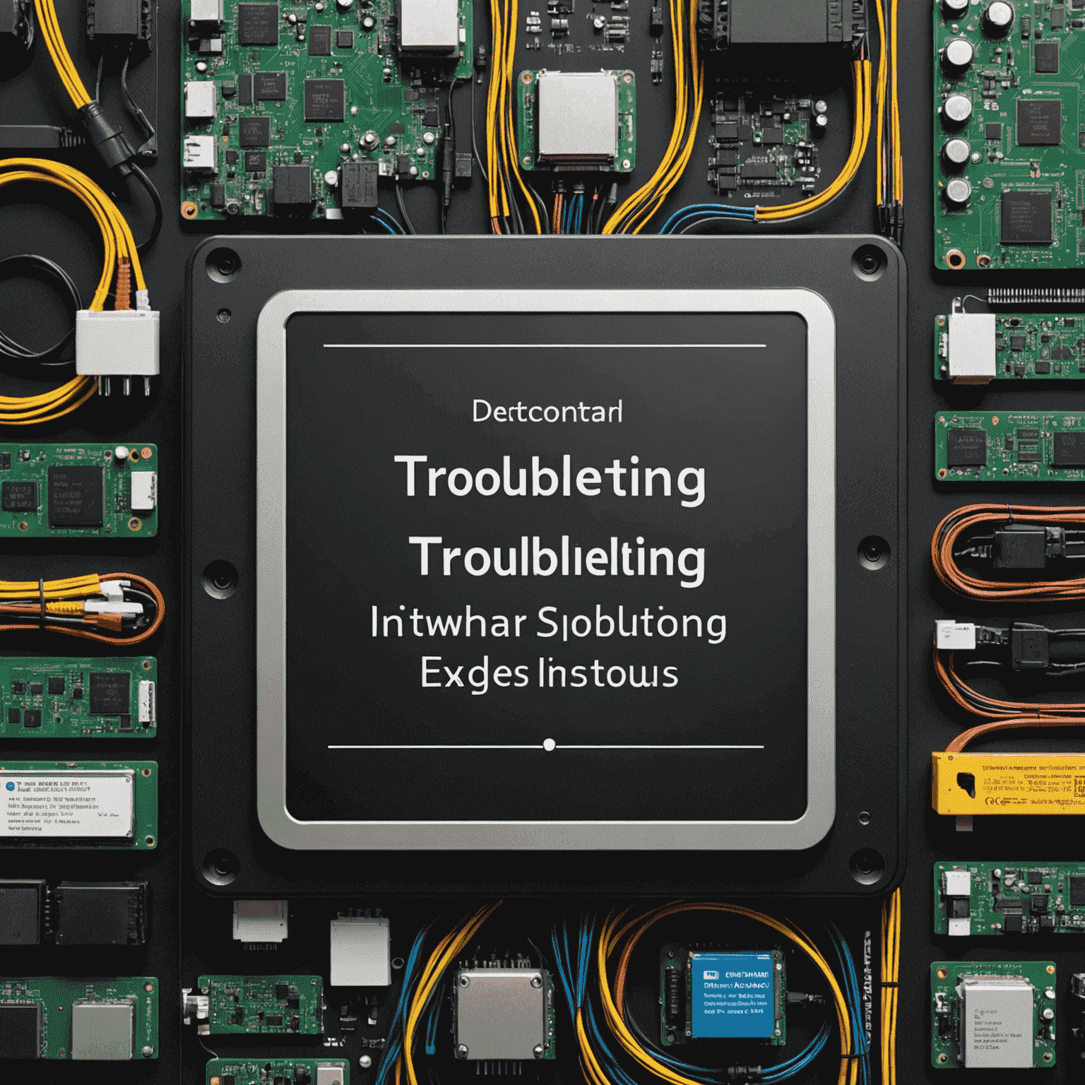 Troubleshooting guide with common network issues and solutions